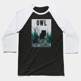 Owl design Baseball T-Shirt